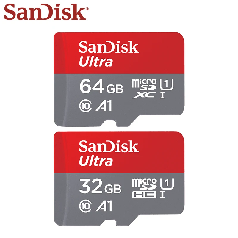 

Original SanDisk Ultra Micro SD Card A1 C10 256GB 128GB 64GB 32GB Trans Flash Memory Card High Speed SDXC SDHC TF Card For Phone