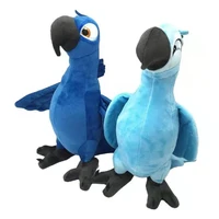 2pcslot movie rio 2 macaw plush toys cute blue parrot bird blu jewel stuffed dolls for children birthday christmas gifts