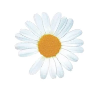 iron on daisy clothing thermoadhesive patches flower heat transfer themal stripes stickers applique on womens clothes jackets