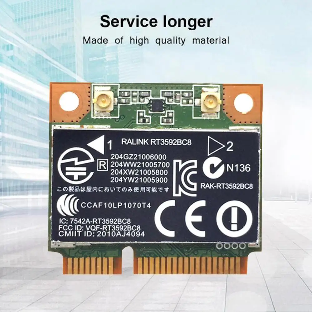 RALINK Rt3592 rt3592bc8 двухдиапазонный 300 Мбит/с Wifi половинный 4530s 4230s PCI E для hp 630813 001 4430s