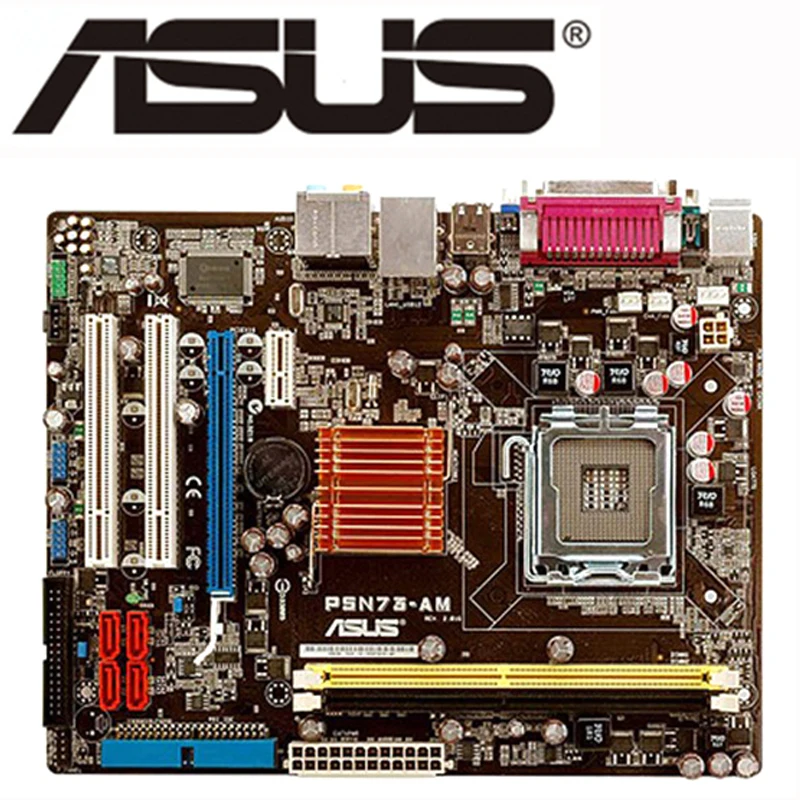 Материнская плата ASUS P5N73 AM LGA 775 DDR2 4 Гб GeForce 7 серия бортовой GPU настольная