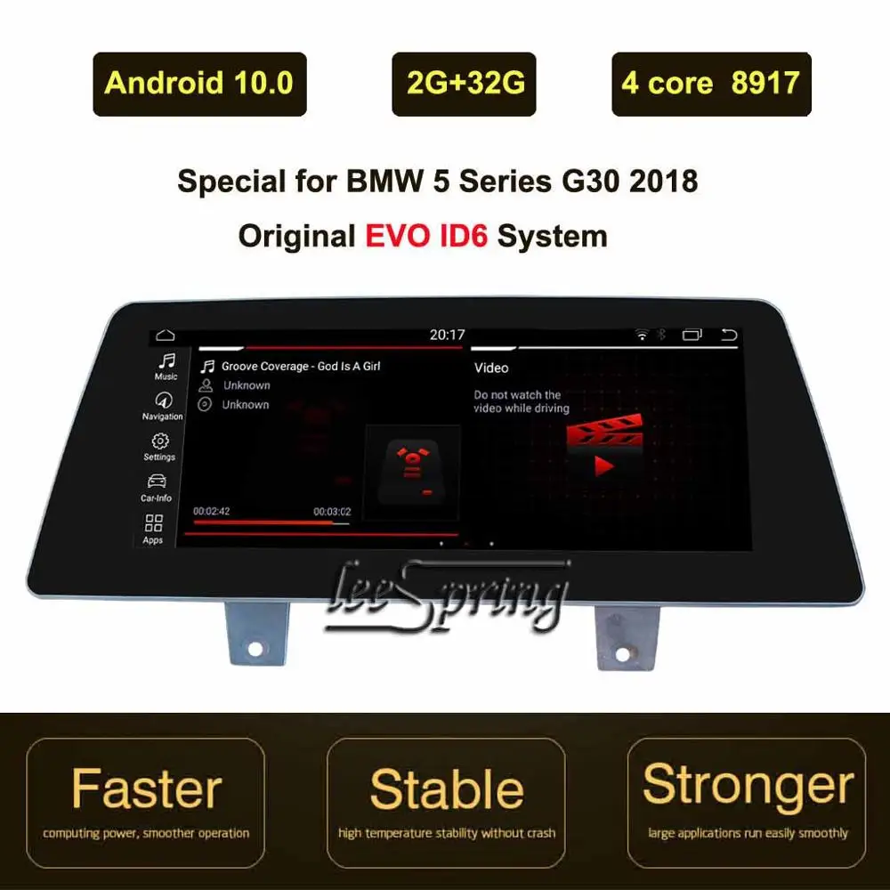 

Автомобильный мультимедийный плеер на Android 10,0 для BMW 5 Series G30 (2018) EVO In-Car Развлечения GPS Navi