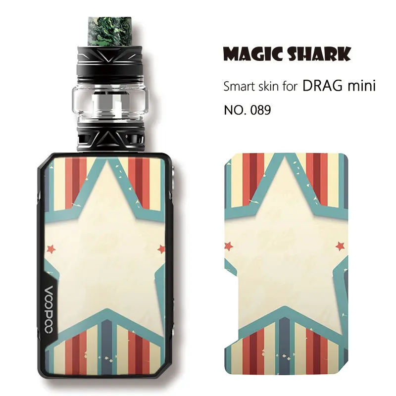

Star Skull Leaf Punk Umbrella Stylish Simple Film Case Vape Sticker Skin for Voopoo Drag Mini E Cigar