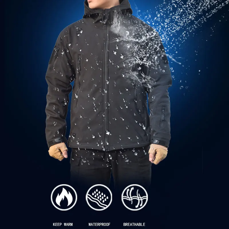 Зимние военные куртки Softshell уличные тактические походные кемпинговые