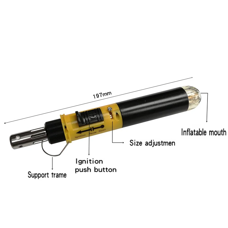 Self-Ignition 12-in-1 Gas Soldering Iron Cordless Welding Torch Kit Tool HS-1115K Adjustable Ignition Butane | Инструменты
