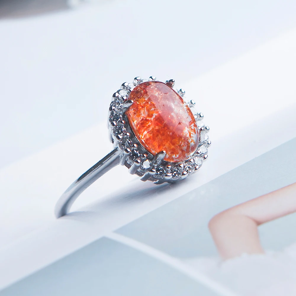 Натуральные кварцевые бусины Lepidocrocite регулируемое кольцо красный Super Seven