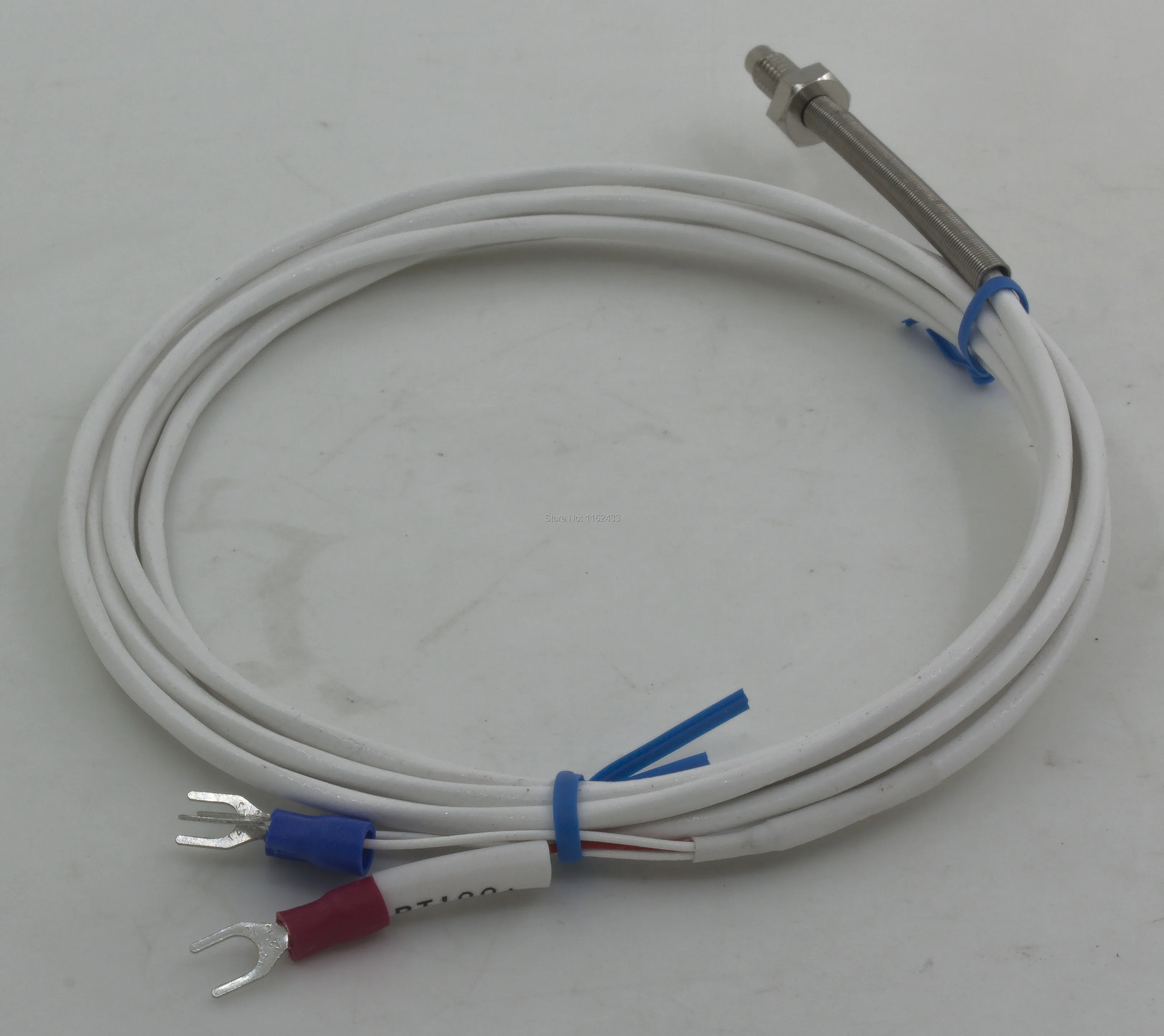 FTARB02 PT100 Тип M6 Болтовая головка с пружиной 2 м высококачественный кабель PTFE RTD винт