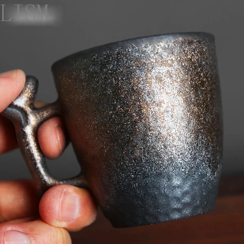 Japanese kiln changed into dog shape hand-held master coffee milk tea cup handmade retro stoneware office personal | Дом и сад