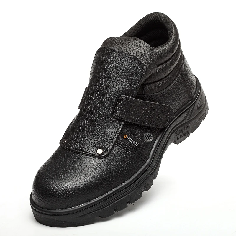 Мужские защитные ботинки со стальным носком рабочие на платформе из коровьей