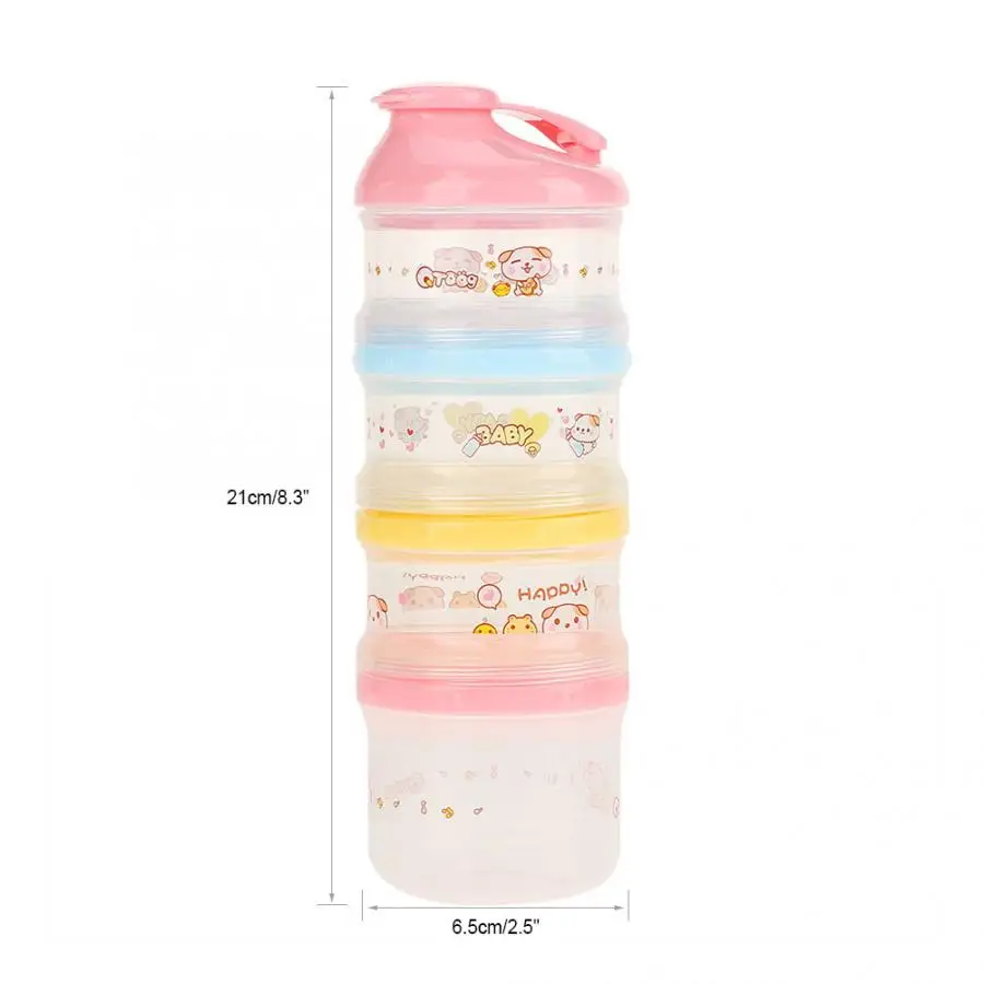 4 слоя мультяшный стиль портативная детская коробка для хранения еды эфирные