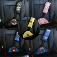 1 set cartoon premium safety car seat belt pad harness shoulder support pillow sturdy adjuster adjust device for children