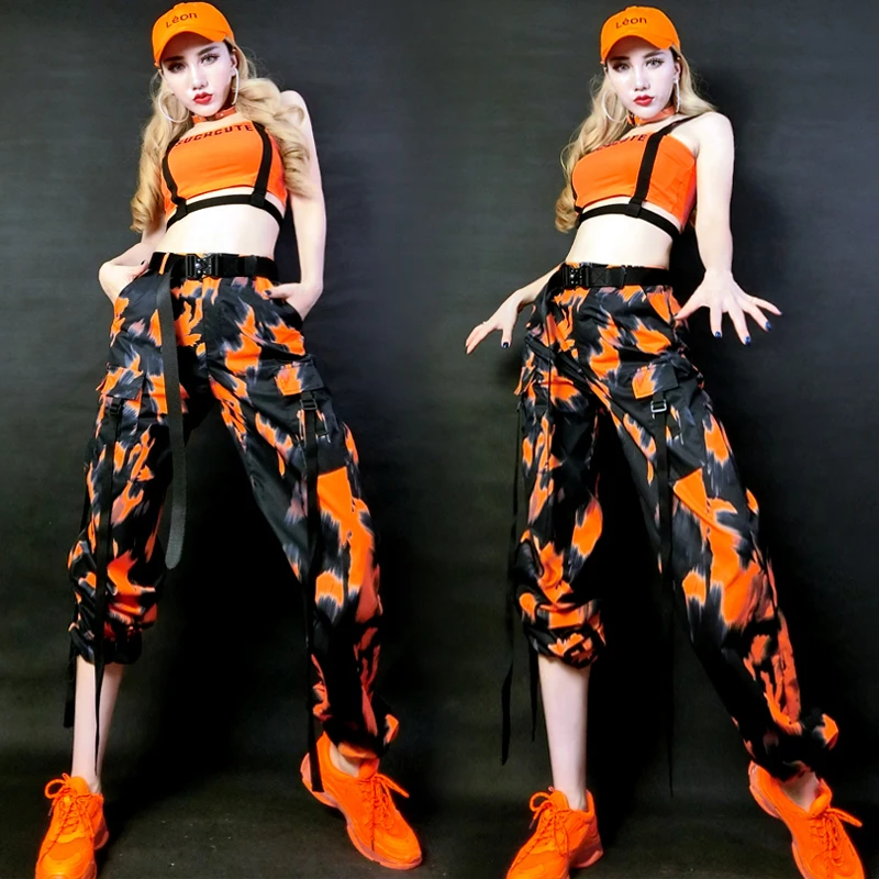 Женские костюмы в стиле хип хоп одежда для уличных танцев и представлений