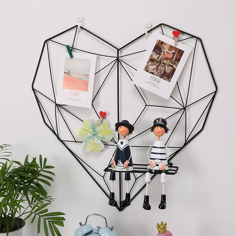 Домашний декор Konco INS железный стеллаж для хранения в форме сердца Скандинавская