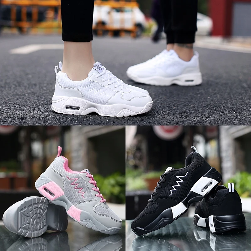 

New Platform Sneakers Shoes Breathable Casual Shoes Woman Fashion Height Increasing Ladies Shoes Plus Size Zapatillas Mujer