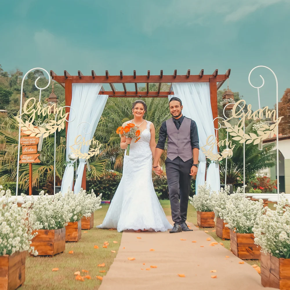 

1 Set Wooden Label Pendants Creative Wood Crafts Wedding Scene Decor Supplies