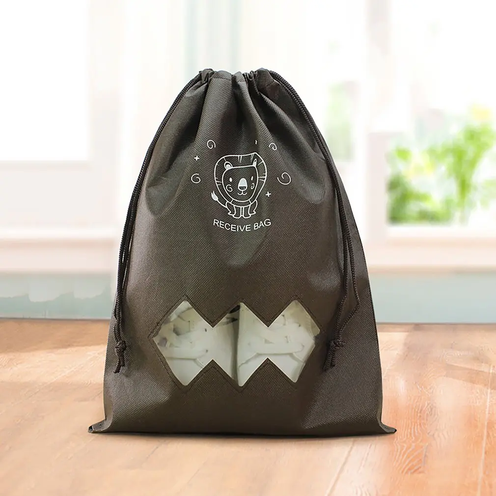 Дорожная Портативная сумка для хранения обуви толстая Нетканая одежды