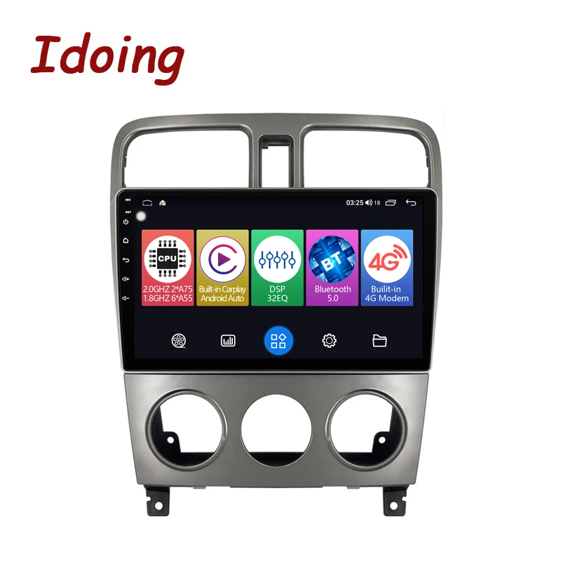 

Idoing 9 "Автомобильный Радио GPS мультимедийный плеер Android авто для Subaru Forester 2004-2008 4G + 64G навигация головное устройство Plug And Play