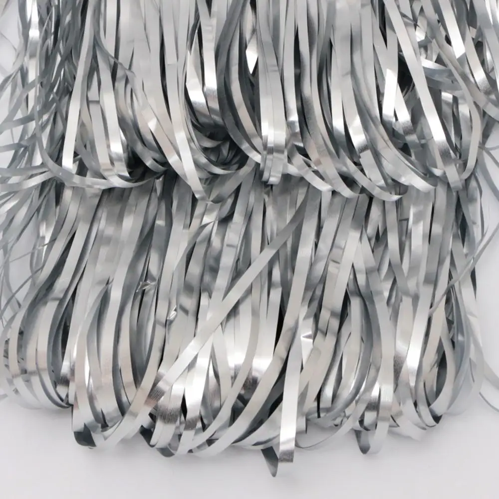 Silver 1 шт. 1x2 м матовые розовые, золотые, серебряные металлическая бахрома из фольги Блестящий дождь занавес украшения для свадьбы и дня рождения фотографии фоновые принадлежности - Цвет: Silver