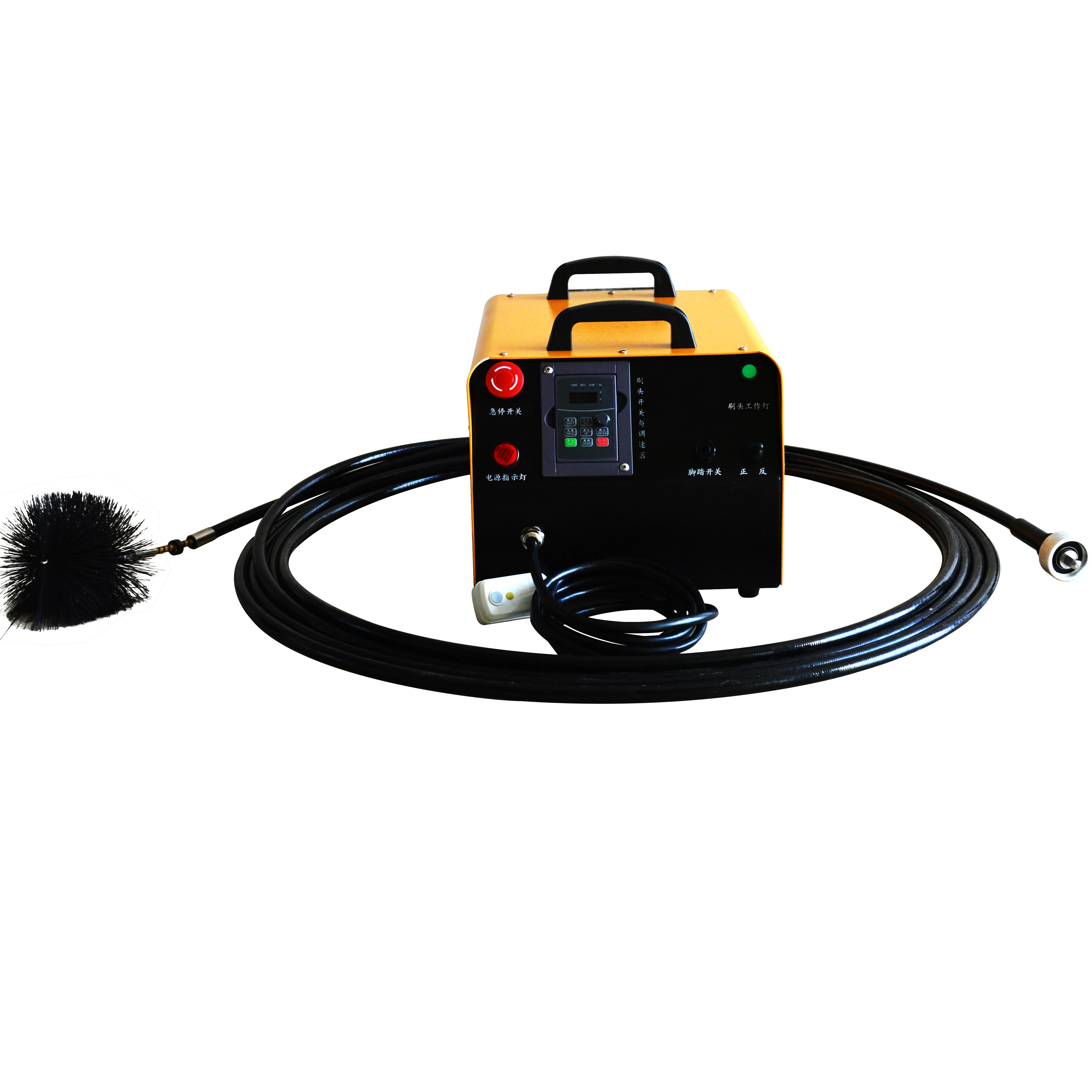 

Dust removal rotary shaft air duct cleaning brushing machine