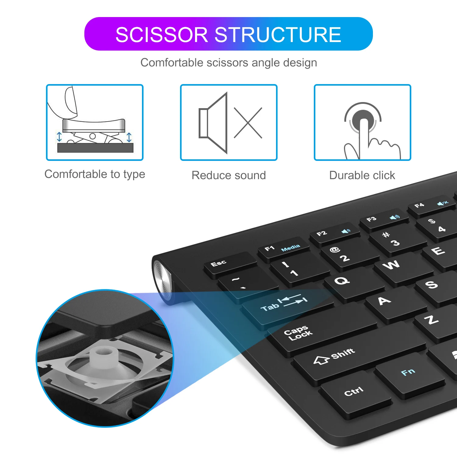 Беспроводная Клавиатура Mini беспроводная эргономичная клавиатура резиновые