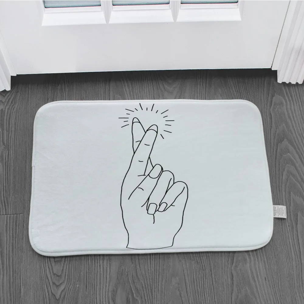 Ретро ручная роспись линия коврик для кухни спальни Нескользящие декоративные