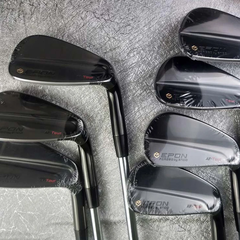 E-PON TOUR MB клюшки для гольфа черные кованые железные 4-P Набор из 7 штук R/S с крышкой на