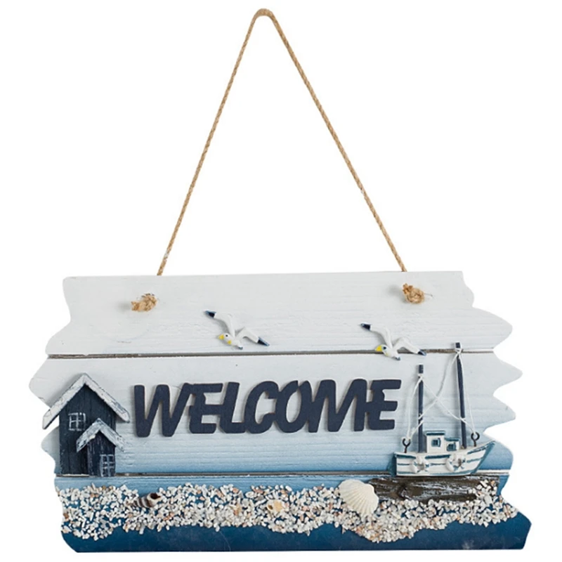 

Wooden Hanging Welcome Board Door Sign Plate Pendant Handicraft Gifts Home Coffee Shop Decoration Photo Wall Decor