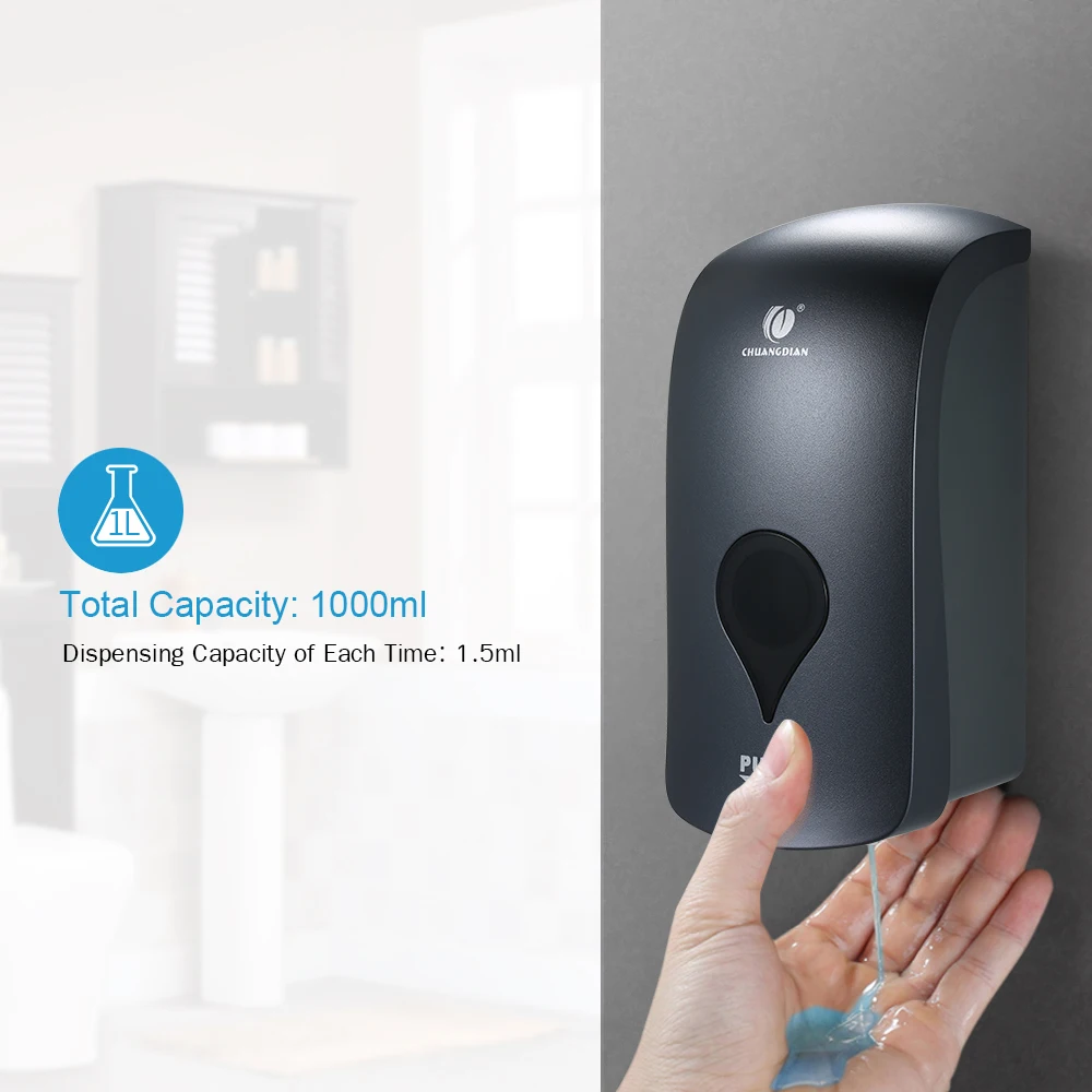 

Manual Soap Dispenser Liquid Sensor Hand Sanitizer Detergent Dispenser Wall Mounted for Business Public дозатор для мыла