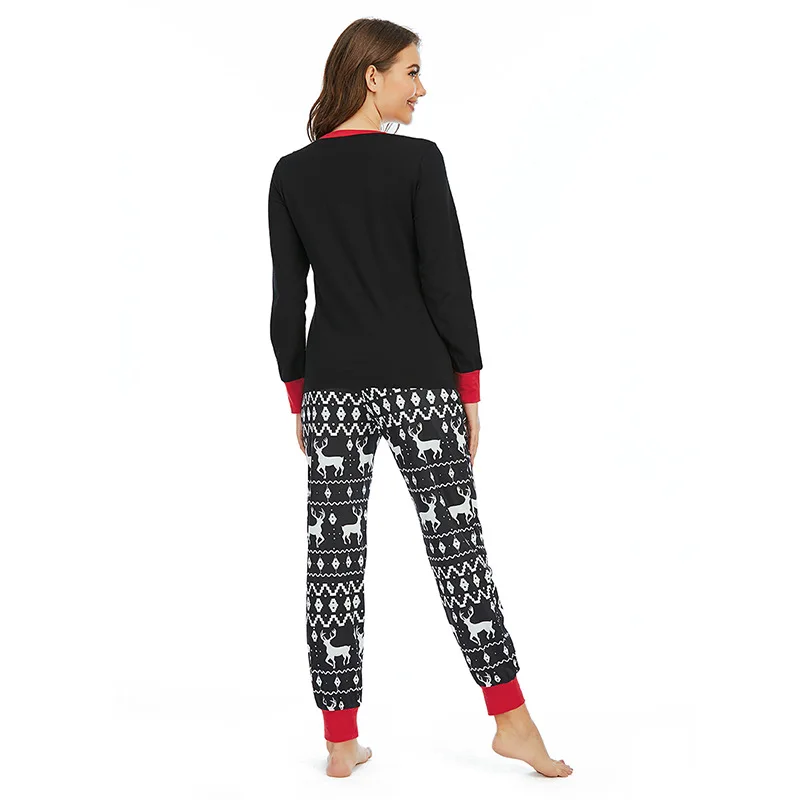 

Fast Shipping Cotton Christmas Women's Pajamas Set Autumn Winter Pyjamas Striped Sleepwear Sexy Home Clothes For Women Lingerie