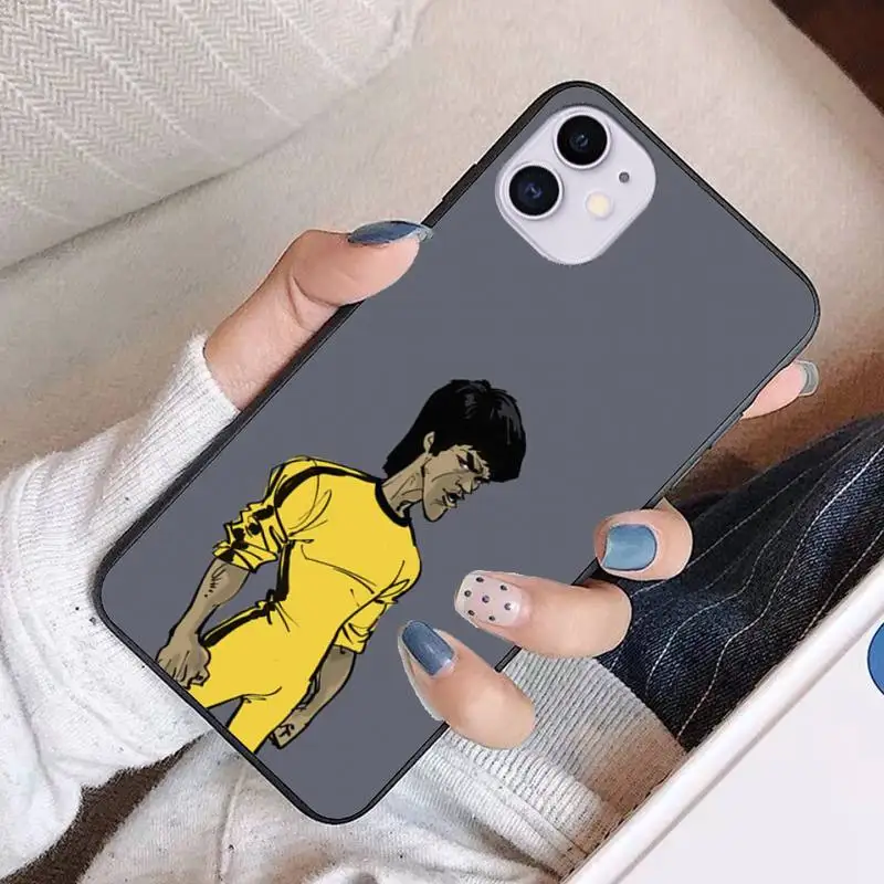 Брюс Ли китайский кунг фу роскошный брендовый чехол fundas carcasa аксессуары etui capas для