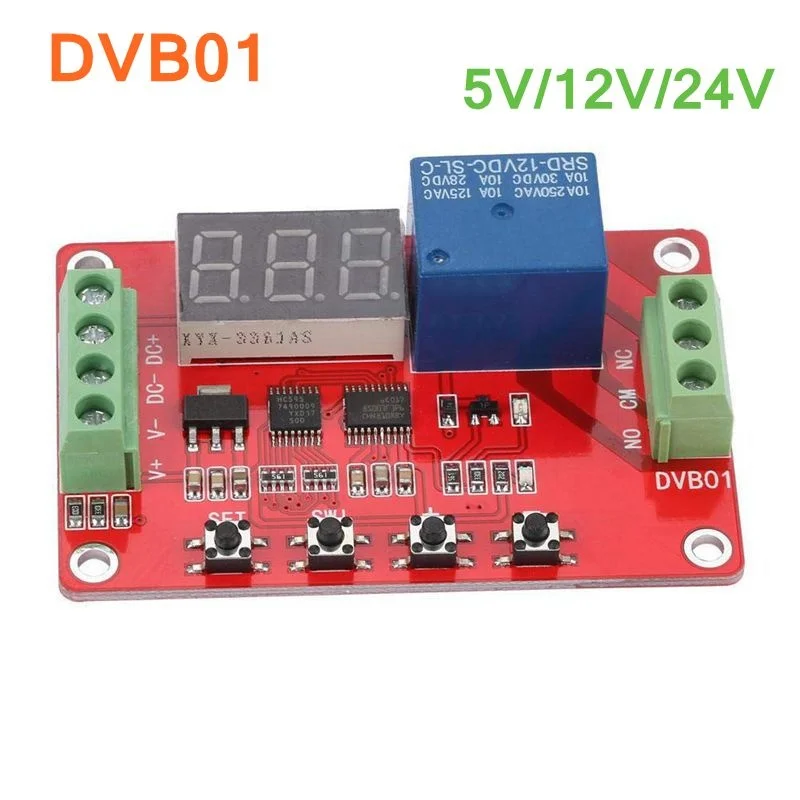 

DC 5V 12V 24V DVB01 Voltage Comparator Measuring Charge Discharge Autosave Overvoltage Undervoltage Overload Protection Module