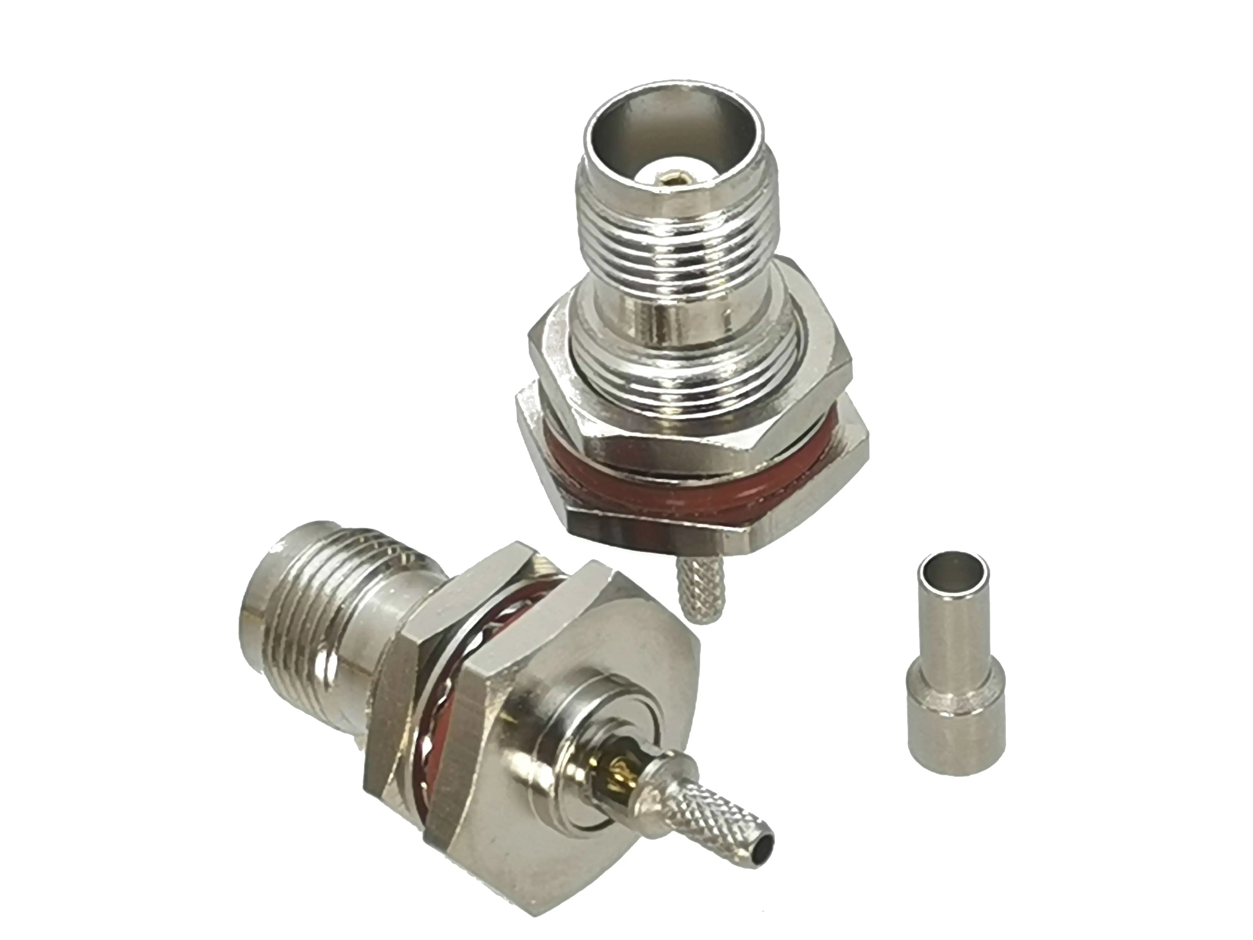 

1Pcs TNC female JACK nut bulkhead crimp RG174 RG316 RF Coaxial connector Wire Terminals
