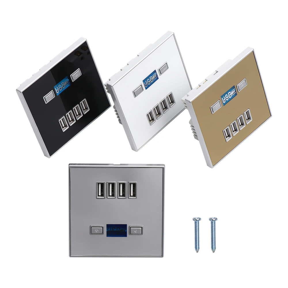 DAYFULI Высокое качество 220 В 4 портовое быстрое зарядное устройство для домашнего