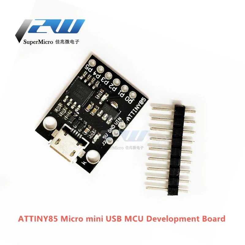 Миниатюрный синий черный TINY85 Digispark Kickstarter микро макетная плата ATTINY85 модуль для