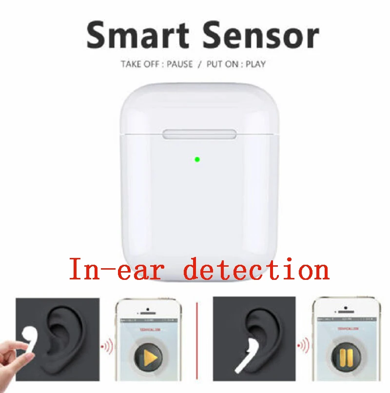 I9000 tws умные беспроводные Bluetooth наушники с QI беспроводной зарядкой 6D супер бас наушники PK H1 чип i2000 i5000 i10000 tws