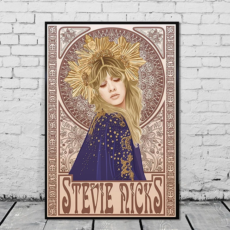 Hd Печать Стиви Никс муча искусство нуво холст постер украшение картина дома
