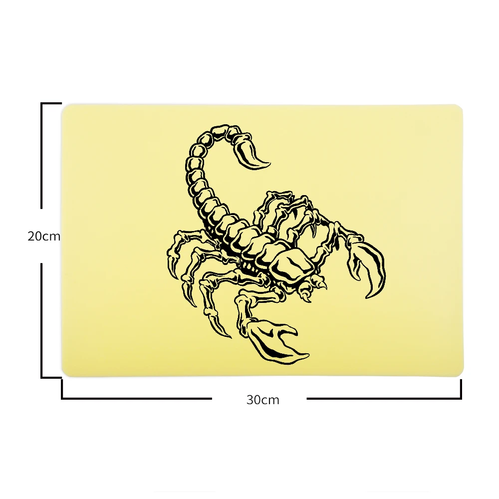 

SPARK Larger thicker blank Tattoo Practice Fake leather 20x30X0.3cm A4 Size for practicing tattoo work tattoo machine supply kit
