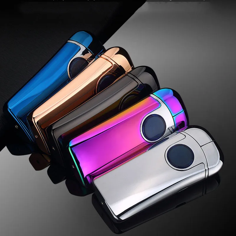 Новинка 2020 Индукционная двойная дуговая зажигалка зарядка через usb Beetle Plasma для