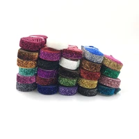 5y 30 color colorful glitter fold over elastic foe for diy apparel wedding party gift strap sewing accessories