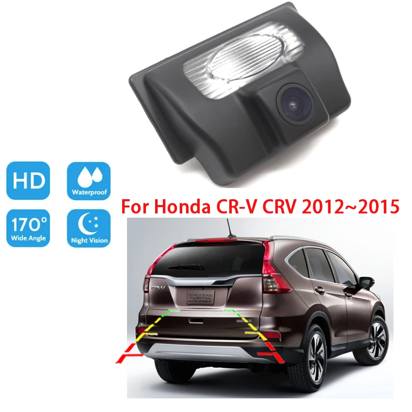Cámara de aparcamiento de marcha atrás para coche, dispositivo con visión nocturna Full HD, RCA, de alta calidad, para Honda CRV CR-V 2012, 2013, 2014, 2015, CCD