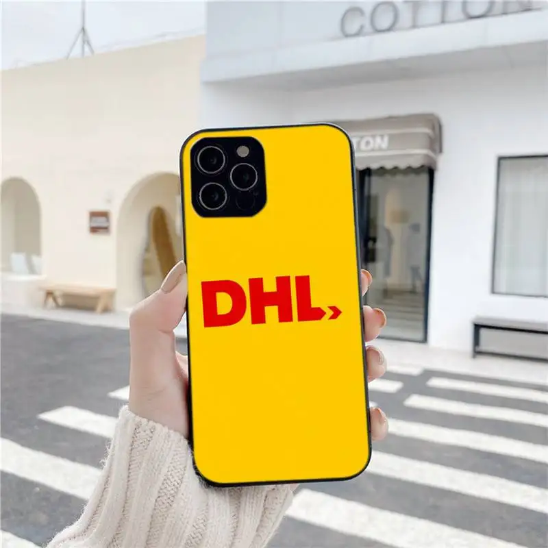 

Soft Dhl Cover Express Pattern Phone Case For Iphone 6 6s 7 8 Plus XR X XS XSmax 11 12 Pro Mini Max