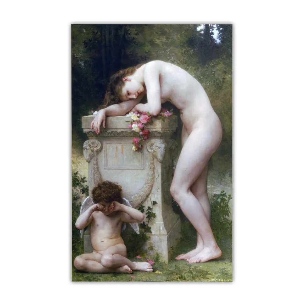 Elegy 1899 г. от William Bouguereau картина маслом на холсте эстетичная печать стене