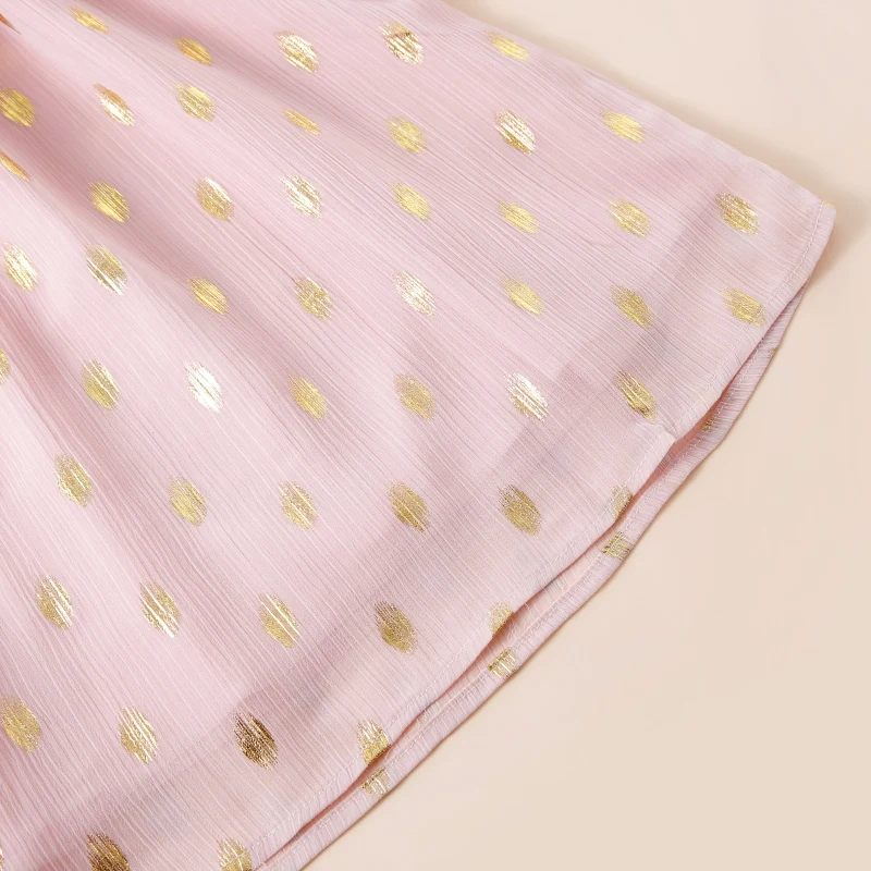 

Spring Mother Daughter Macthing Dresses Family Set Sequin Mom Baby Mommy and Me Clothes Long Sleeve V-neck Women Girls Dress