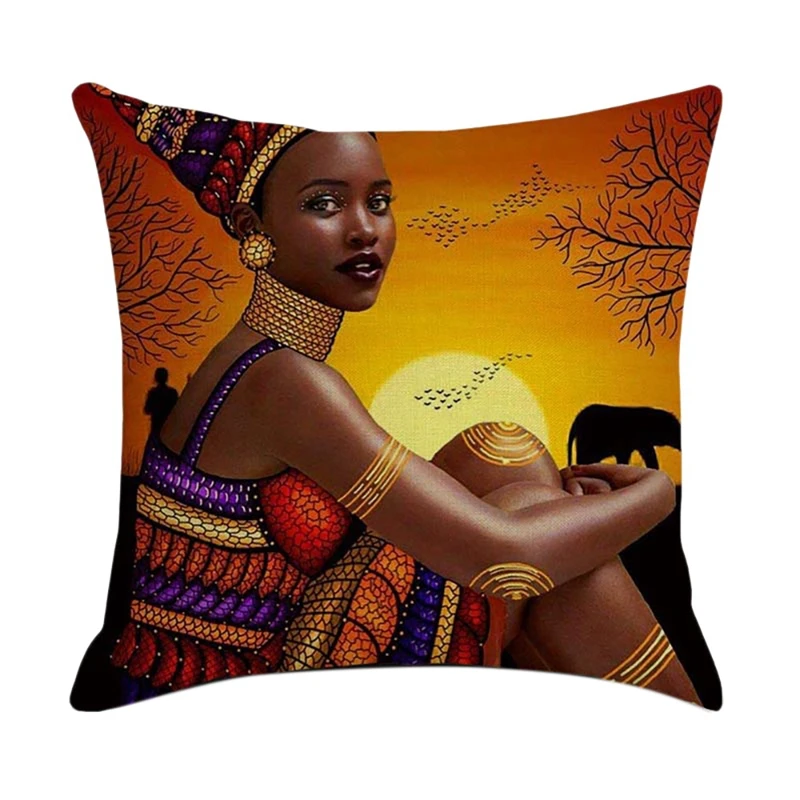 

Разнообразные наволочки в африканском стиле, домашний декор, льняные наволочки для подушек, наволочки для дивана, украшение для автомобиля,...