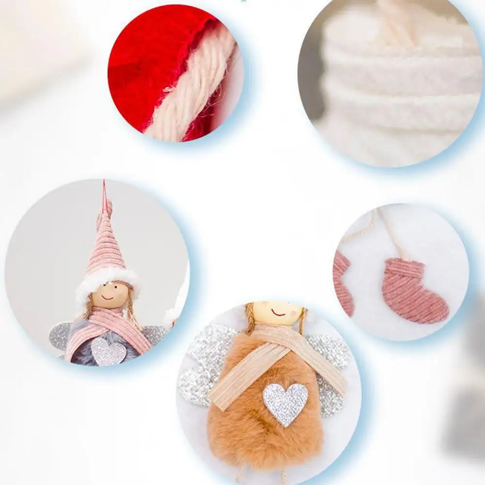 Рождественское украшение подвеска милые плюшевые куклы дом украшения для