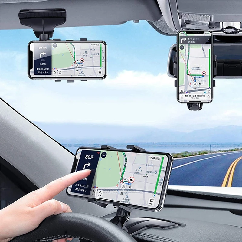 

Dashboard Phone Holder for Car Clip on Car Phone Mount,Adjustable Automobile Cradle Suitable for Smartphone 3 to 7 Inch