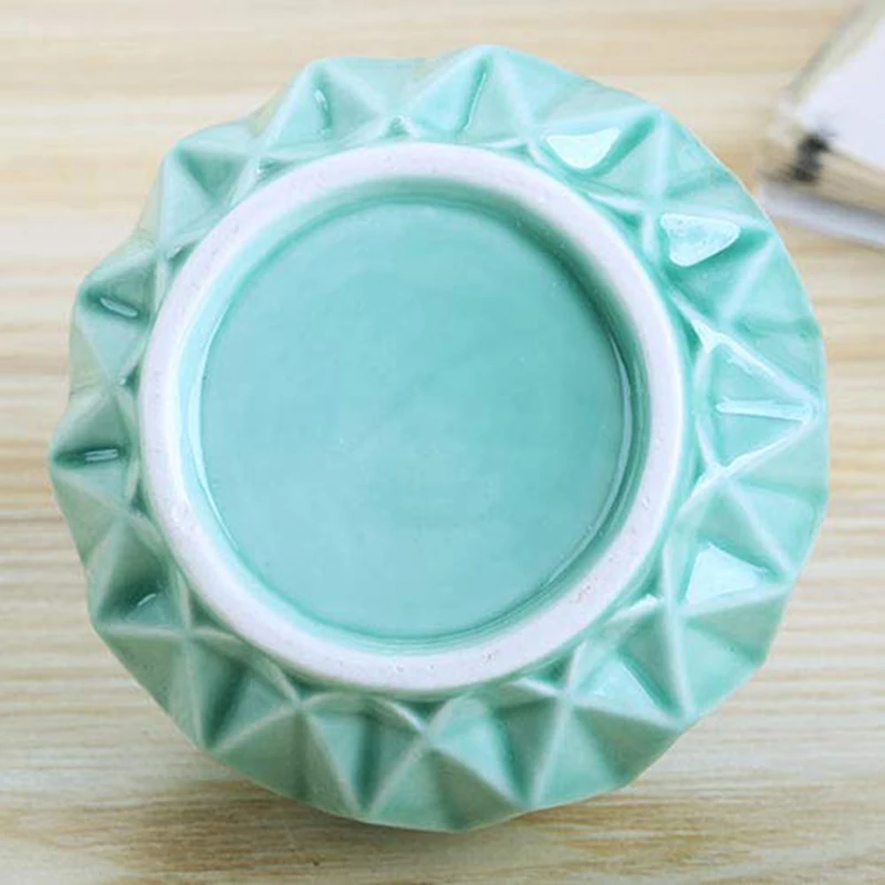 Minimalist Green Plant Hydroponic Vase Iron Holder Ceramic Scindapsus Container Home Living Room Decoration Ornaments | Дом и сад