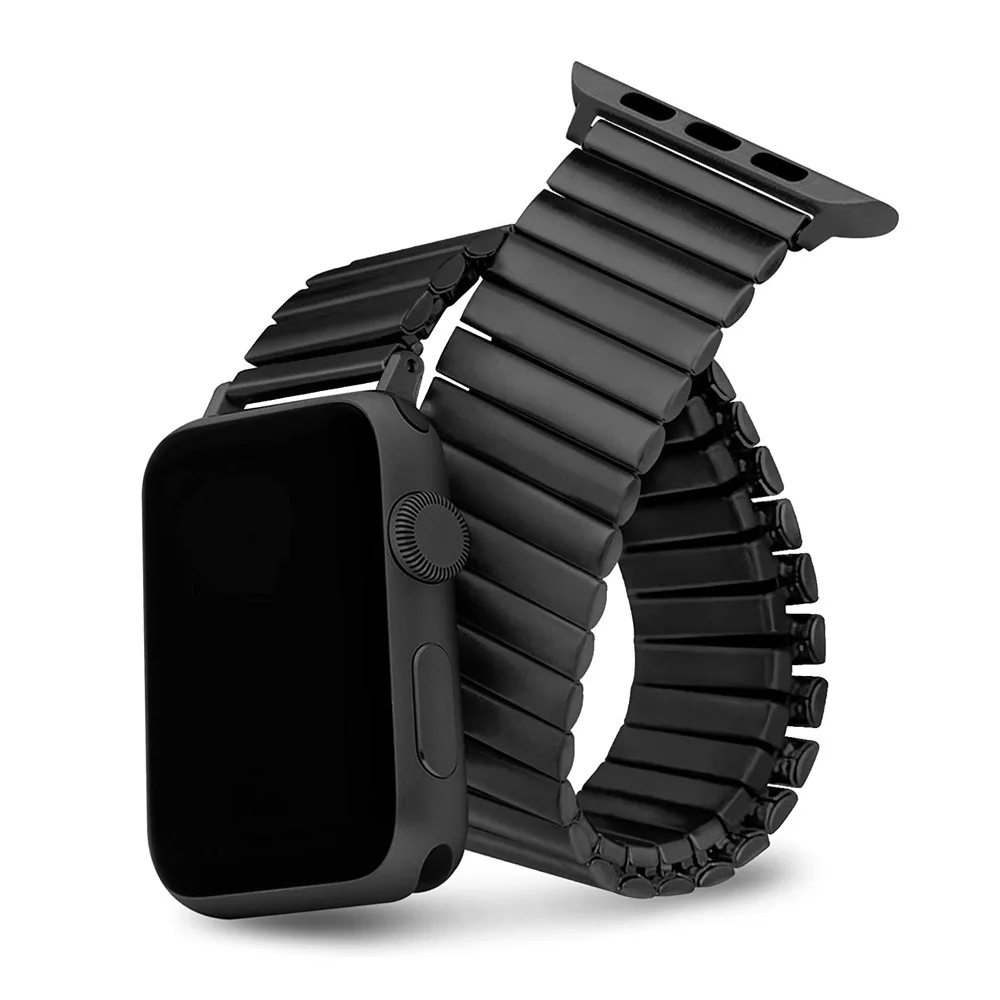 

38mm 42mm For Apple Watch Strap Stainless Steel Elastic Bracelet Frosted Spring Stainless Steel Strap 40mm 44mm customization