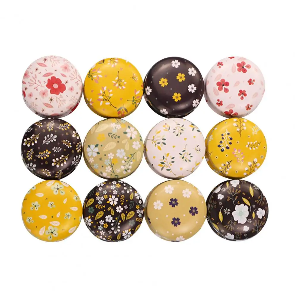

HOT SALES!!! 12Pcs/Set Tin Box Widely Used Iron Cute Mini Round Aromatherapy Candle Jar for Candy Tea