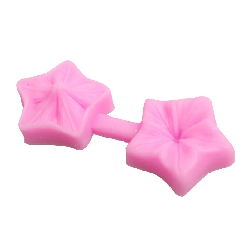 Набор из 2 частей пятиконечная звезда цветок силиконовая форма Роза Остина